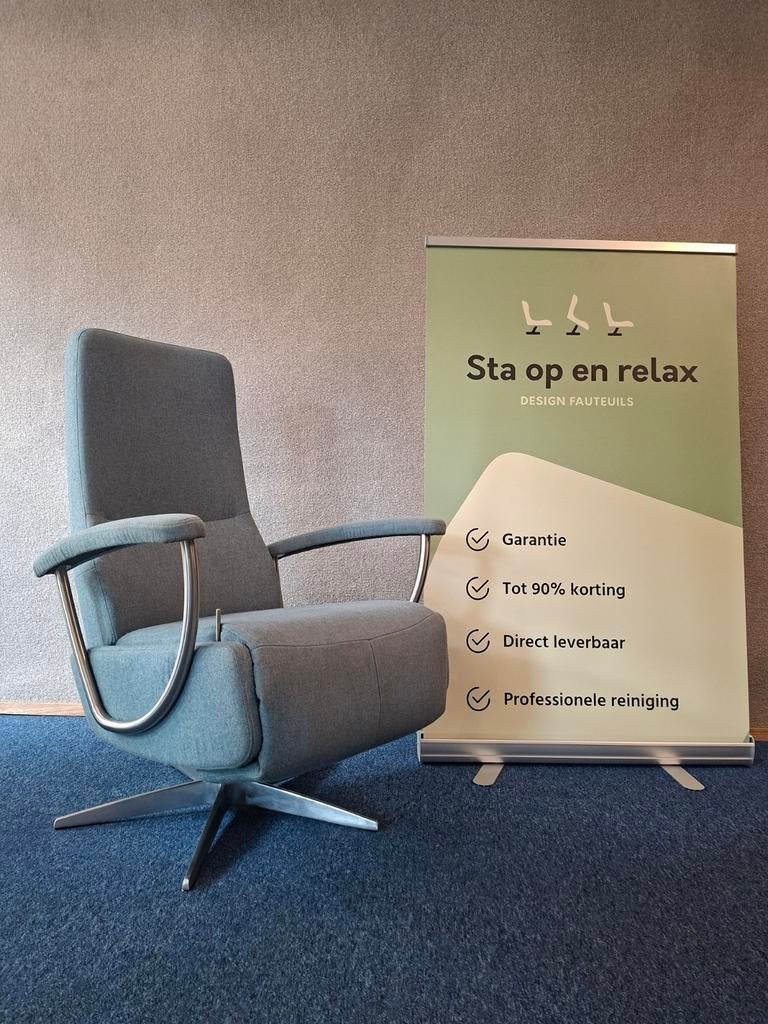Prachtige Handmatige Relax fauteuil van GEALUX !, Ophalen of Verzenden, Staopenrelax@gmail.com, Sta-op-en-relax, Stof