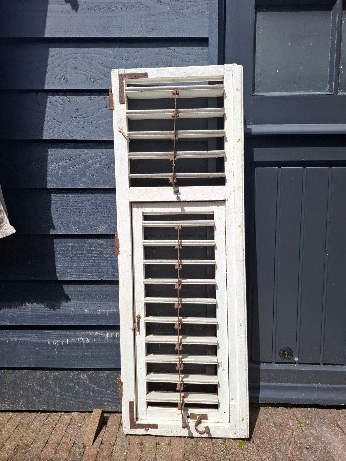Luik verstelbaar ecru brocante, Ophalen, Minder dan 60 cm, 30 tot 80 cm