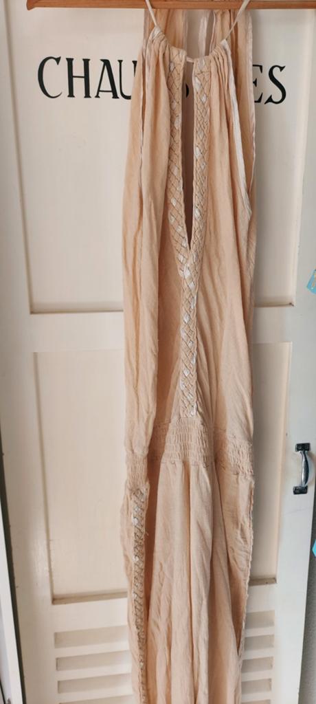 Linnen jumpsuit TOMTOM IBIZA maat S/XS, Kleding | Dames, Jumpsuits, Gedragen, Maat 36 (S), Beige, Ophalen