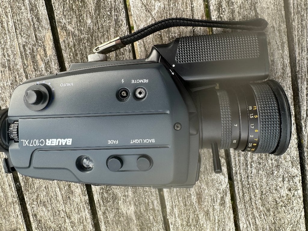 Bauer C107 XL Super 8 filmcamera – vintage, Audio, Tv en Foto, Ophalen of Verzenden, 8mm