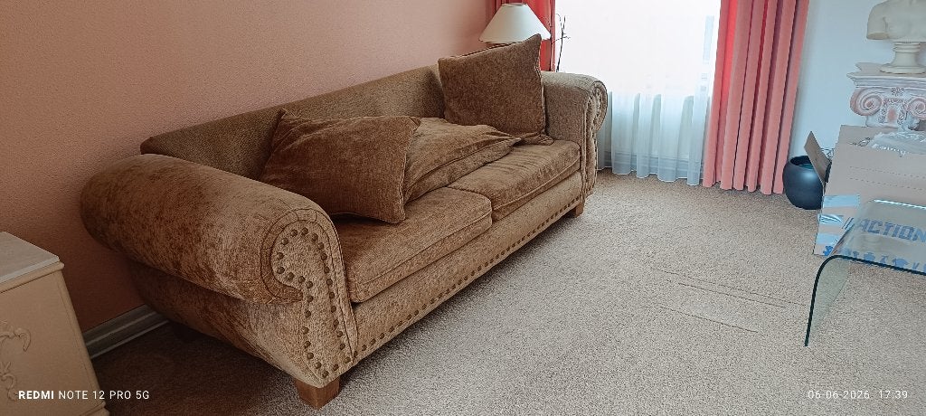 Helemaal gratis af te halen luxe, klassiek-moderne bankstel., Ophalen, Gebruikt, Driepersoons, 75 tot 100 cm