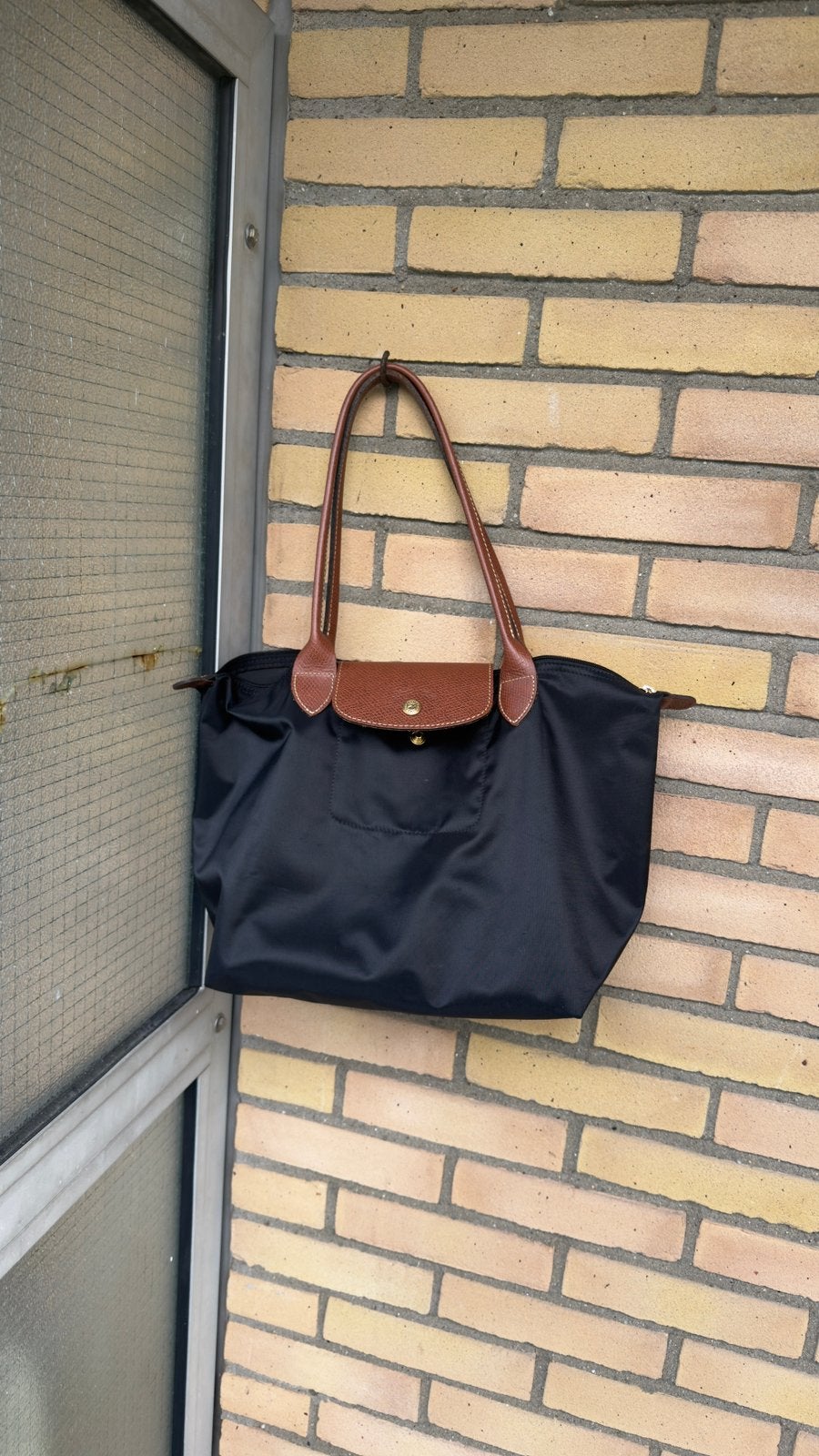 Long champtas M, Sieraden, Tassen en Uiterlijk, Tassen | Damestassen, Ophalen of Verzenden, Gebruikt, Zwart, Handtas