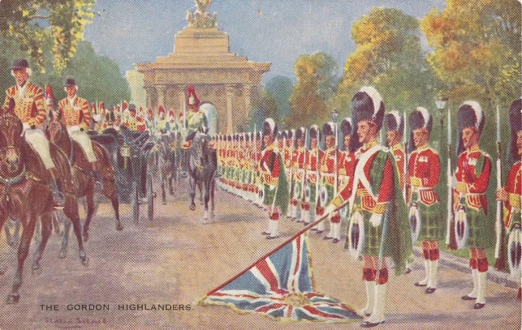 MILITAIR GORDON HIGHLANDERS BEGIN 1900 ZEER MOOIKAART KO545, Verzamelen, Ophalen of Verzenden, Voor 1920, Ongelopen, Overige thema's