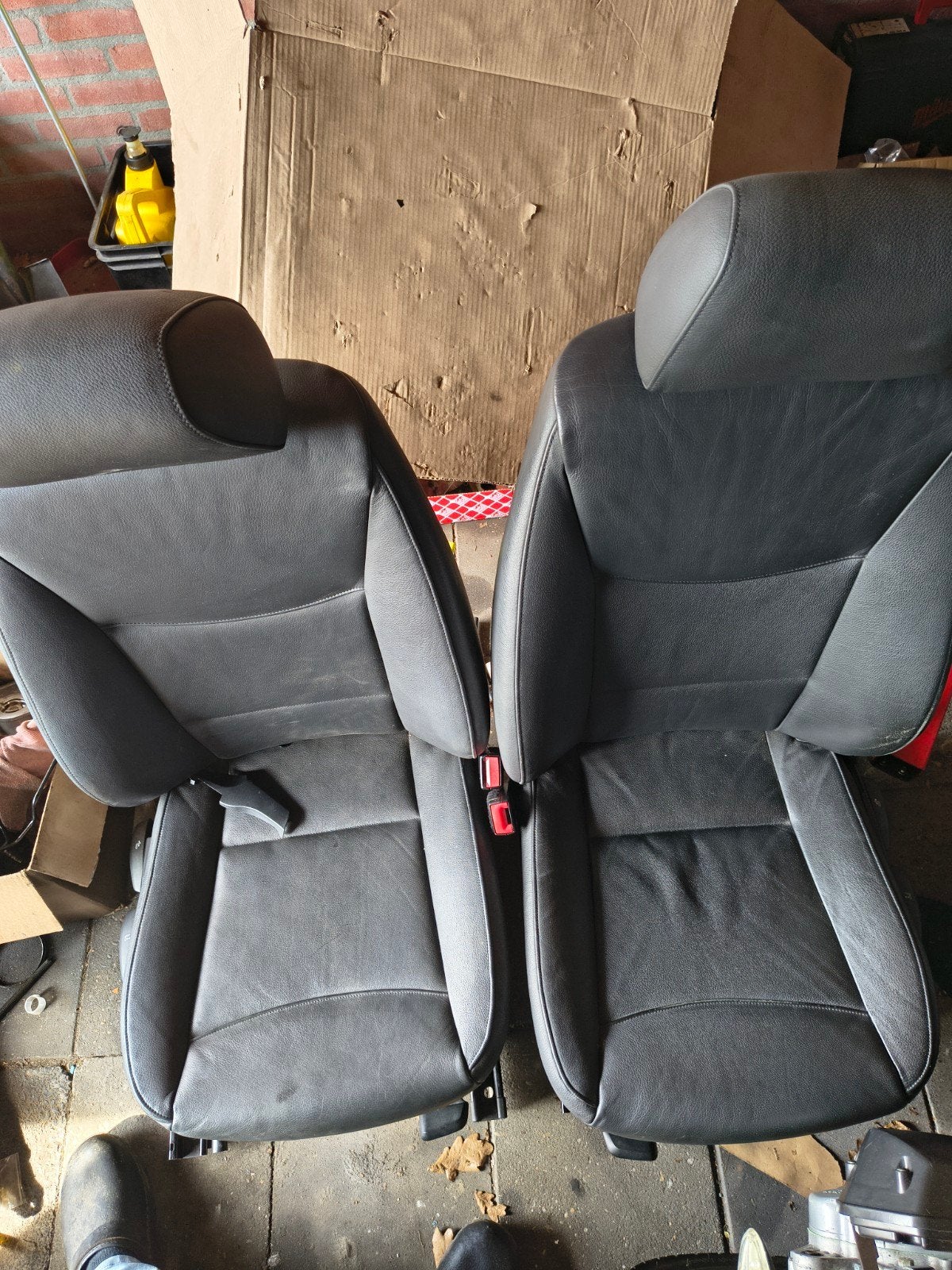 bmw E91 2 losse stoelen zwart leder antresiet, Auto-onderdelen, Interieur en Bekleding, Ophalen of Verzenden, Gebruikt, BMW