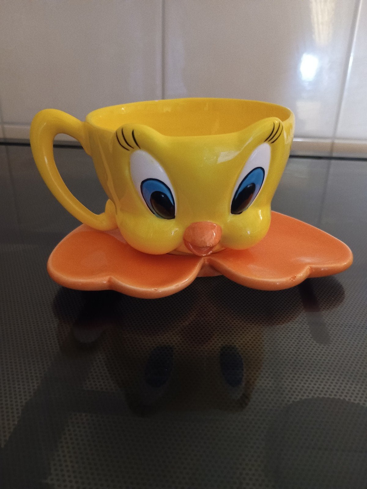 bijzonder Tweety kopje Tropico Diffusion 1998, Ophalen of Verzenden, Looney Tunes, Zo goed als nieuw, Beeldje of Figuurtje