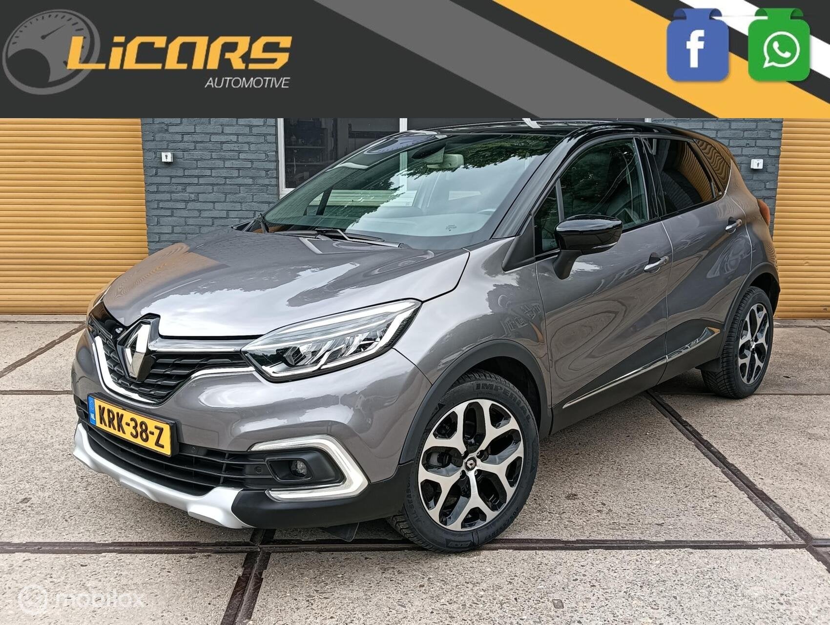 Renault Captur 1.2 TCe Aut. Panorama/leder/camera/stoelverwa, Auto's, Gebruikt, 4 cilinders, 635 kg, Leder