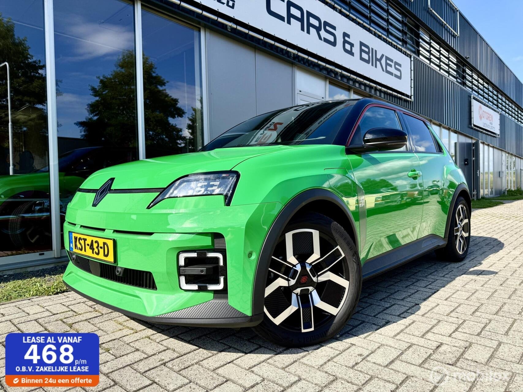 Renault 5 comfort range iconic cinq 52 kWh 5600 KM BTW GARAN, Stof, Gebruikt, 150 pk, Grijs