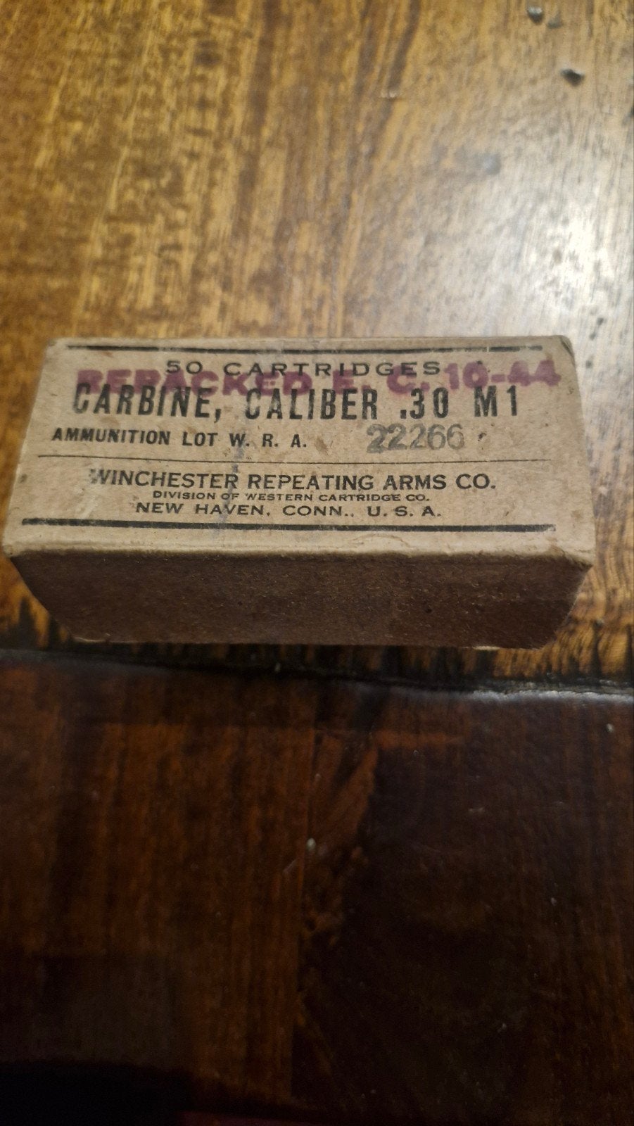 ww2 doosje gevuld m1 .30, Ophalen of Verzenden, Landmacht, Amerika, Hulzen of Bodemvondsten