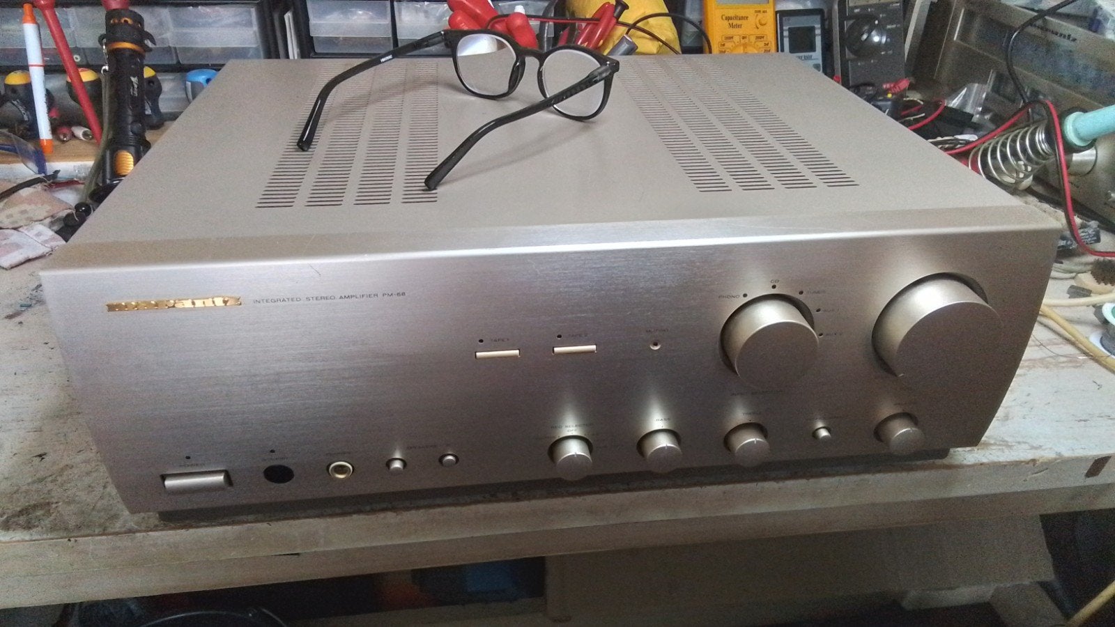 Marantz pm-68  model nr 74 PM-68 / 02 G, Gebruikt, 60 tot 120 watt, Stereo, Ophalen