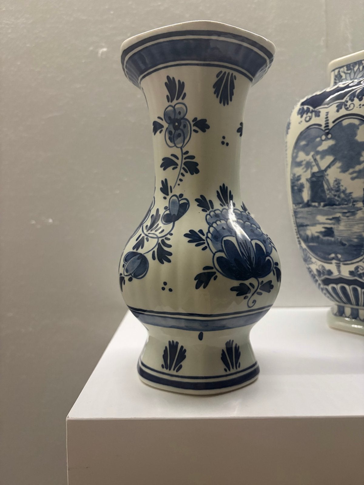Delfts Blauw Handgeschilderde Vaas - Holland 100%, Ophalen