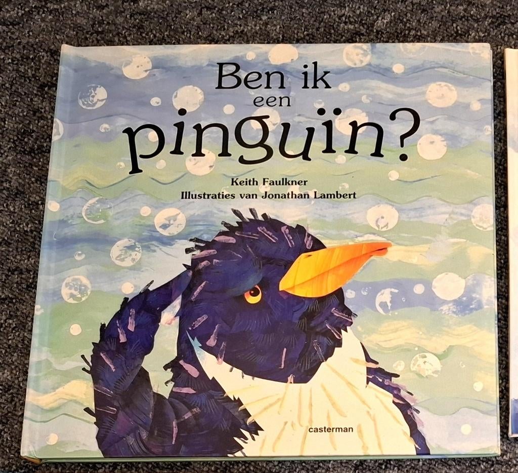 uitvouw prentenboek Ben ik een pinguïn, Verzenden, Zo goed als nieuw, Prentenboek