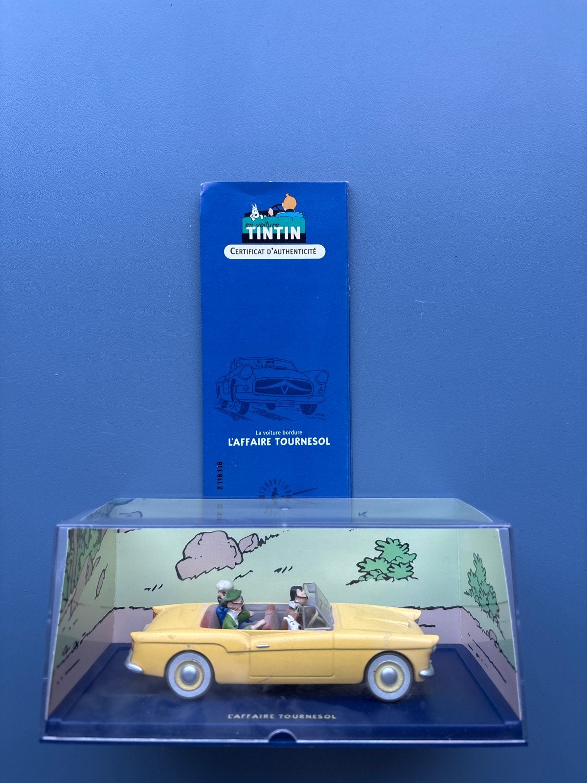 Kuifje auto 1/43 met figuren uit De Zaak Zonnebloem, Ophalen of Verzenden, Nieuw, Auto, Overige merken