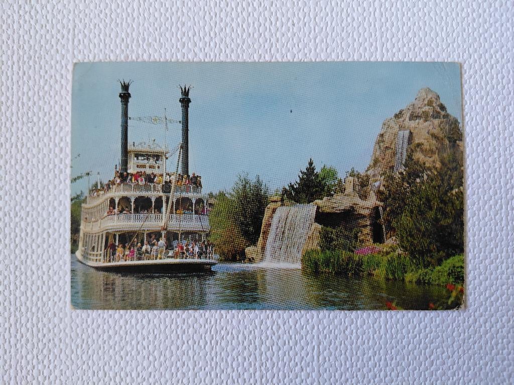 Disneyland, Mark Twain Riverboat, Californië, gelopen, j.'70, Verzenden, 1960 tot 1980, Gelopen, Voertuig