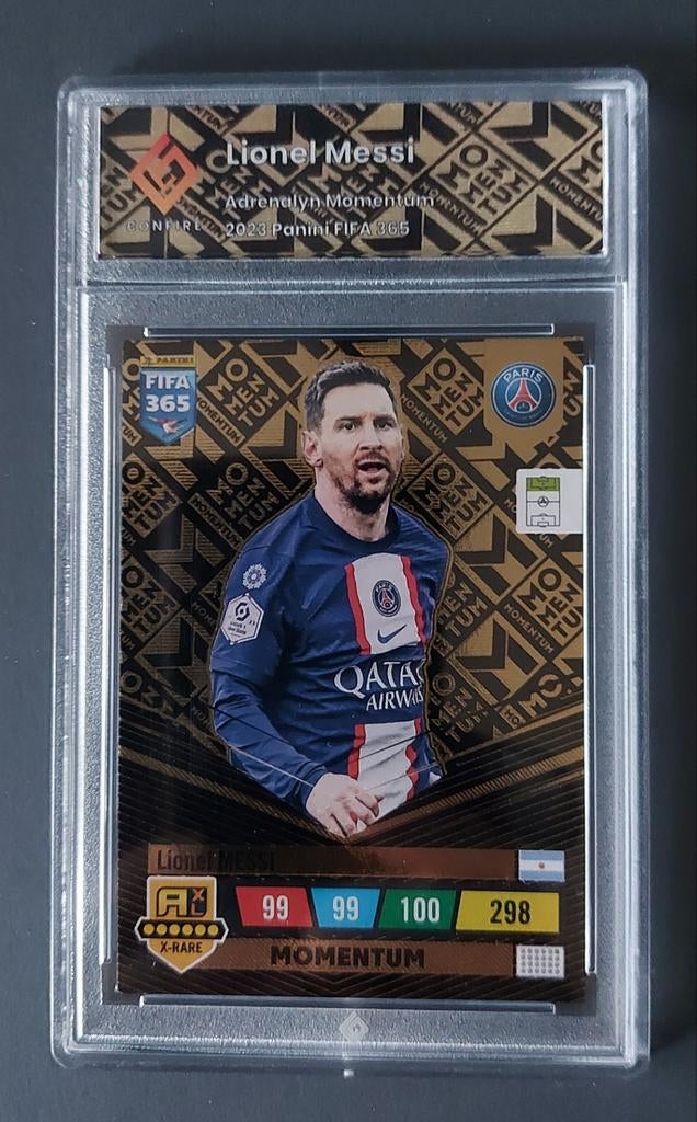 Zeldzame Lionel Messi momentum update card, Verzenden, Zo goed als nieuw, Buitenlandse clubs, Poster, Plaatje of Sticker