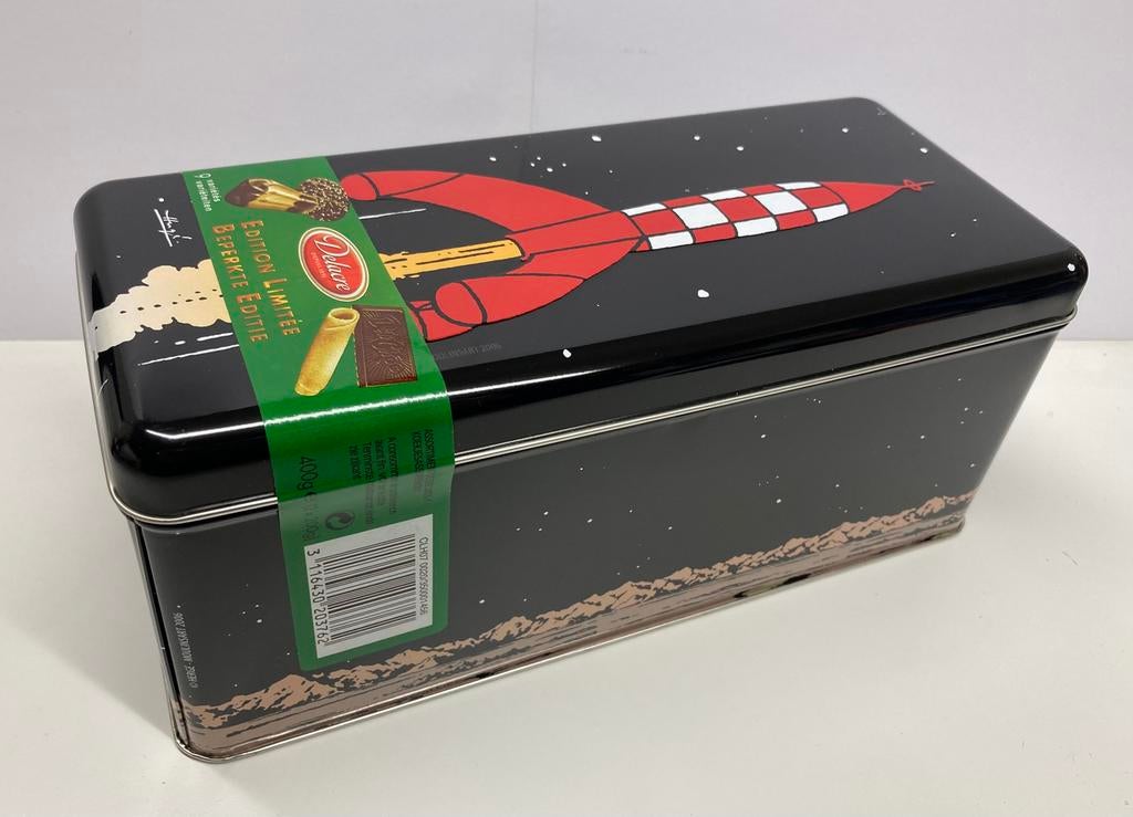 Kuifje/ Tintin; “limited edition” Delacre koekblik 2006, Ophalen of Verzenden, Kuifje, Zo goed als nieuw, Beeldje of Figuurtje