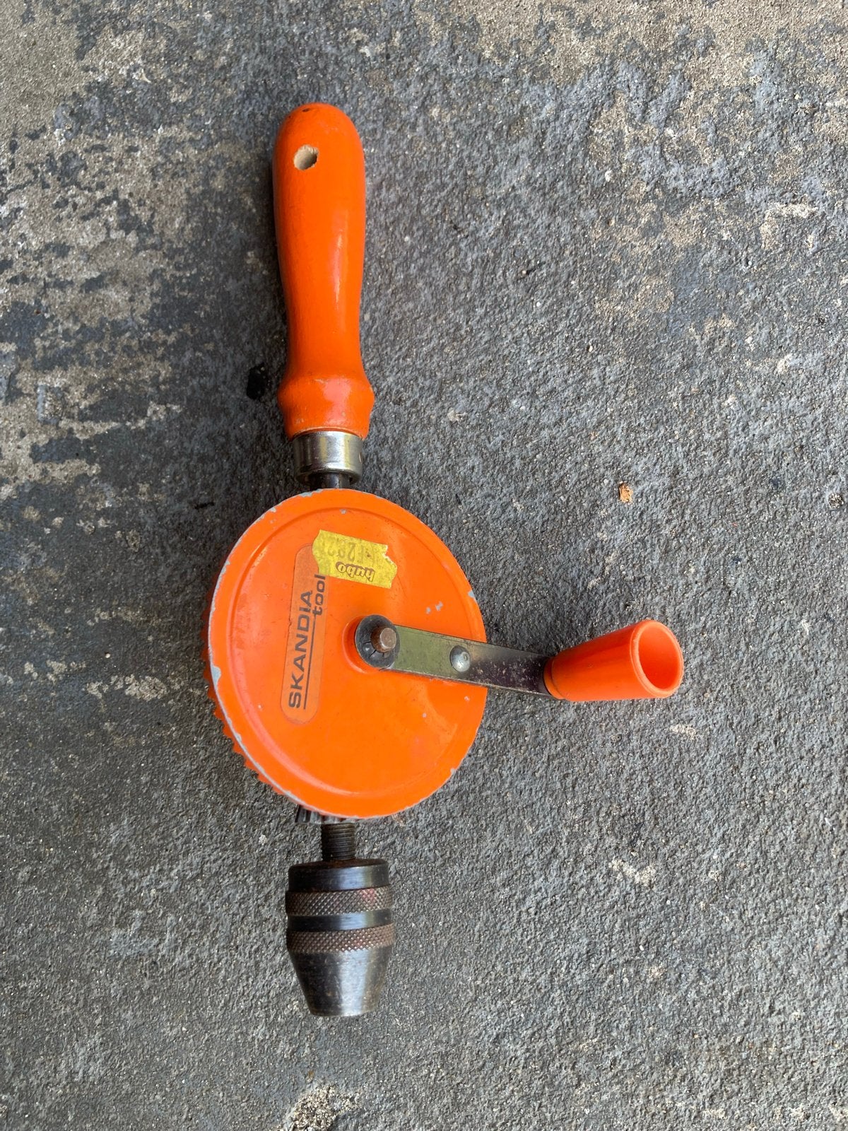 Skandia handboor - Vintage handgereedschap, Ophalen of Verzenden, Gebruikt, Accuboormachine, Skandia
