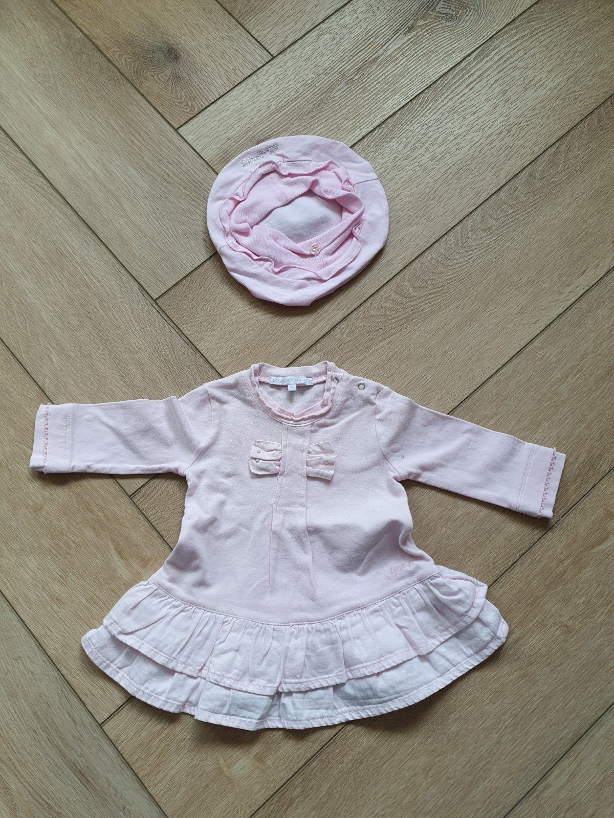 Roze jurkje Gymp maat 62, Kinderen en Baby's, Ophalen of Verzenden, Zo goed als nieuw, Meisje, Jurkje of Rokje