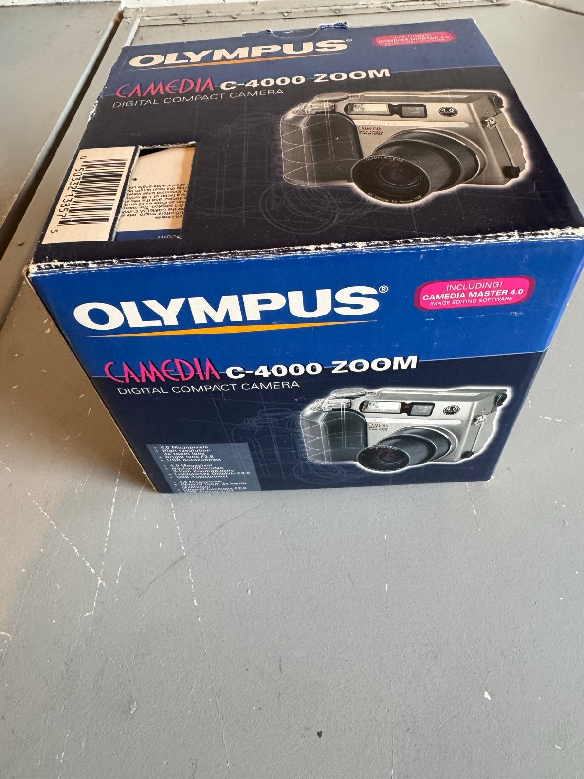 Olympus CAMEDIA C-4000 Zoom Digitale Camera Compleet, Ingebouwde flitser, Geheugenkaart, Ophalen of Verzenden, Zo goed als nieuw