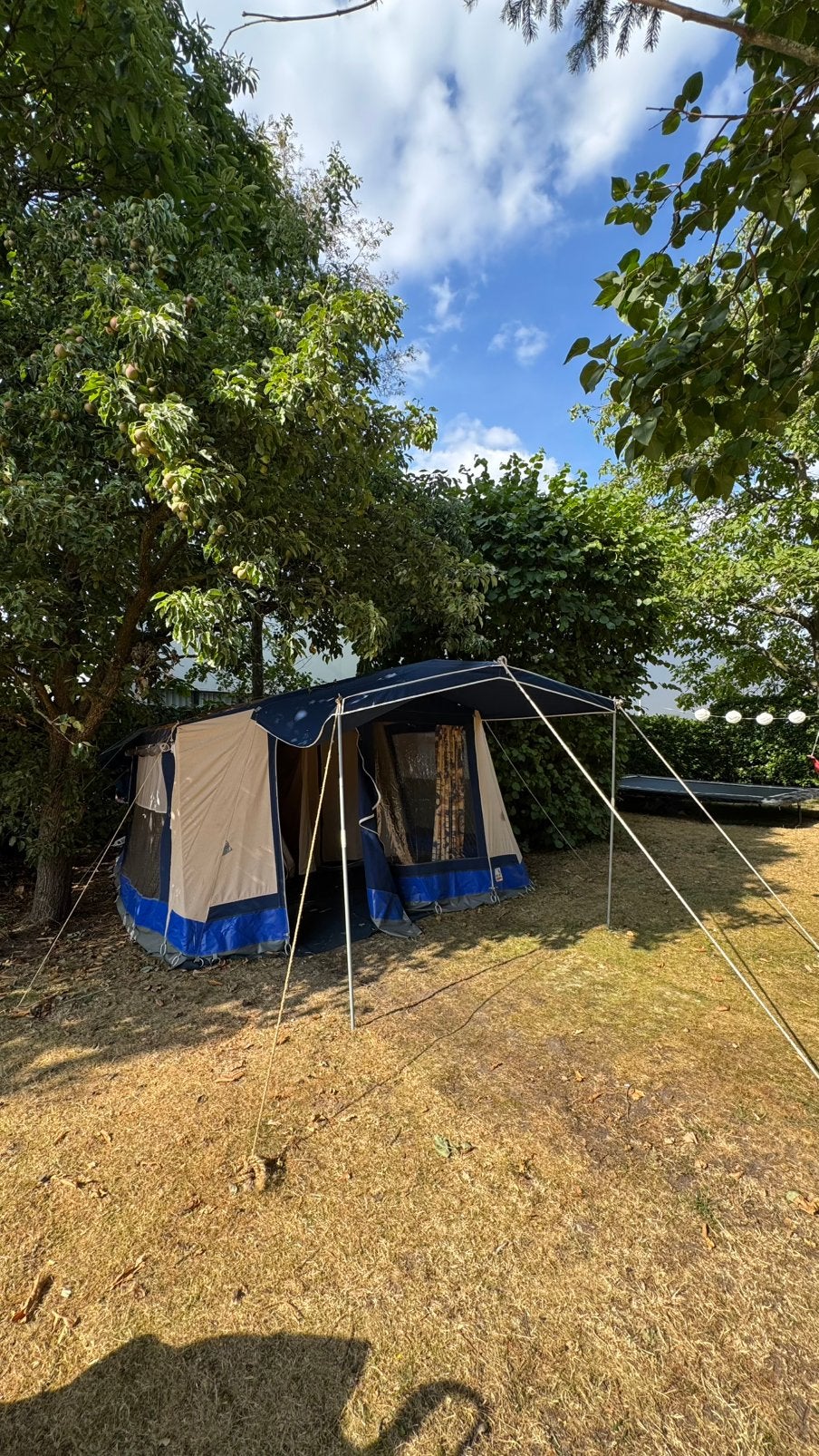 De Wit DWS bungalowtent 4-persoons gezinstent compleet, Caravans en Kamperen, Ophalen, Gebruikt