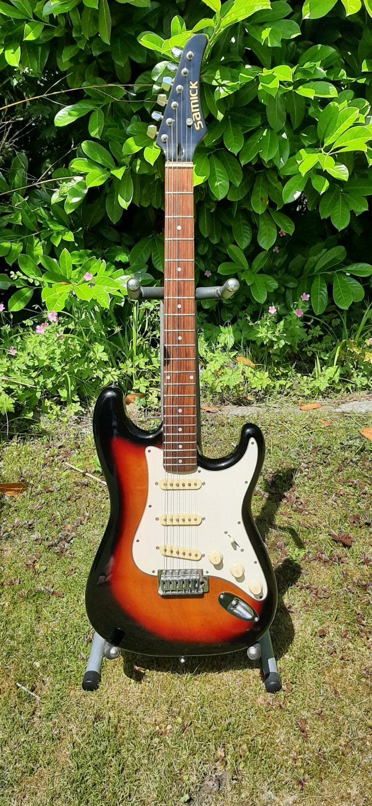 Samick stratocaster LS 11 sb, Overige merken, Gebruikt, ., Ophalen of Verzenden