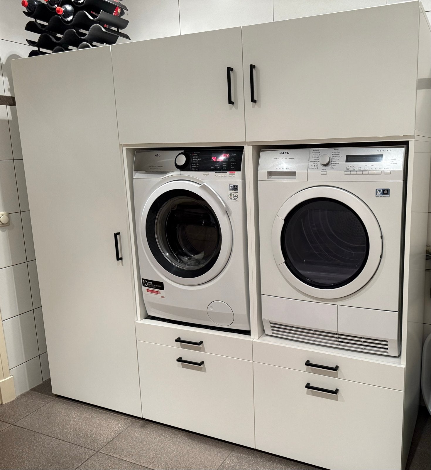 Wasmachinekast met opbergruimte - Zo goed als nieuw, Witgoed en Apparatuur, Ophalen, Zo goed als nieuw