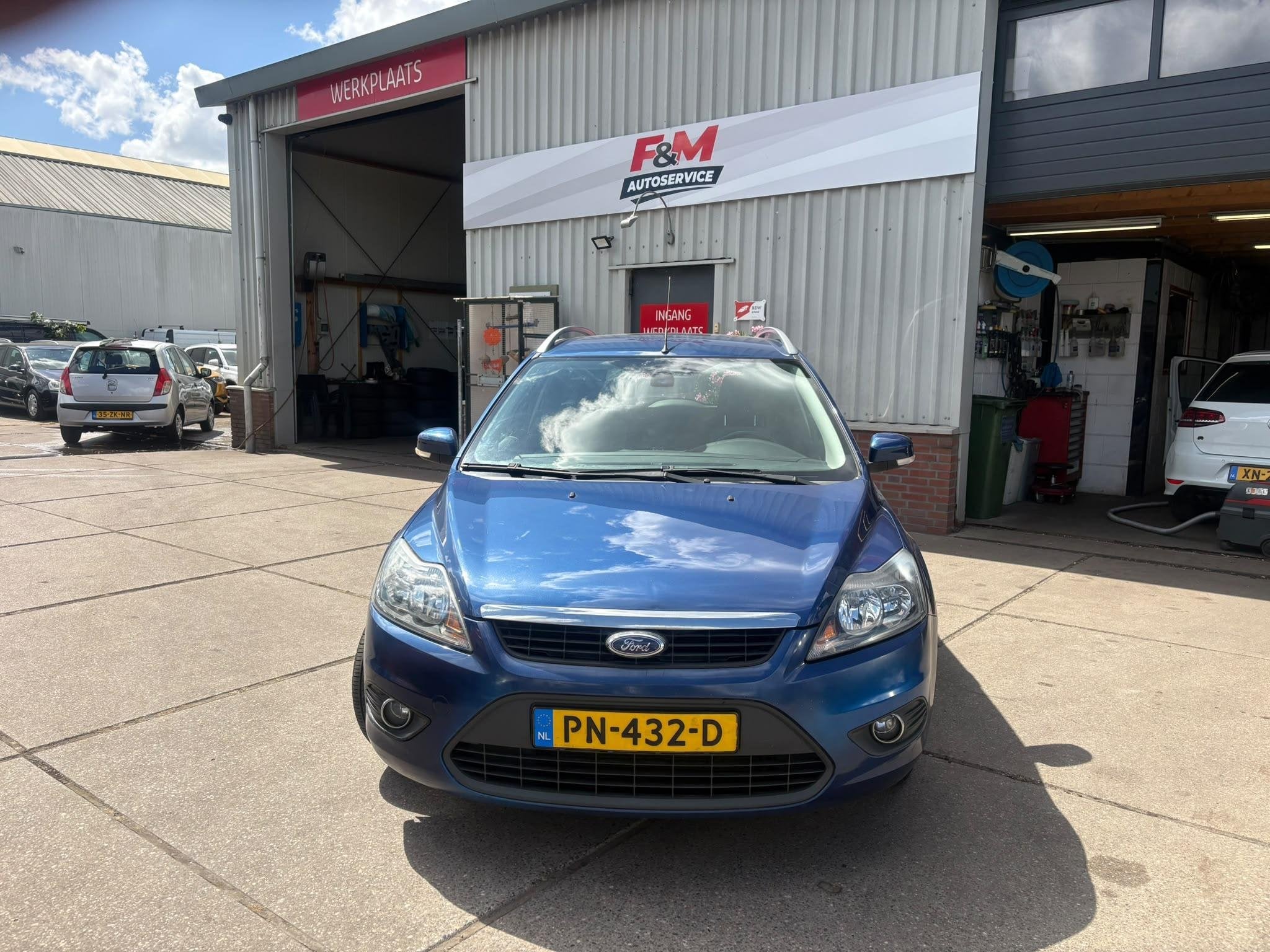 Ford Focus Wagon 1.8 Limited Flexi Fuel Airco, cruise, trekh, Gebruikt, 4 cilinders, Blauw, Parkeersensor