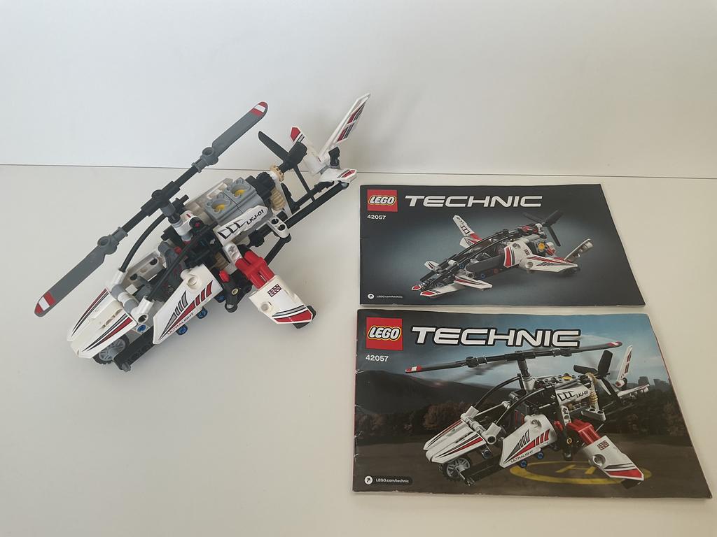 Lego Technic 42057, de Ultralight Helicopter, Gebruikt, Lego, Compleet, Ophalen of Verzenden