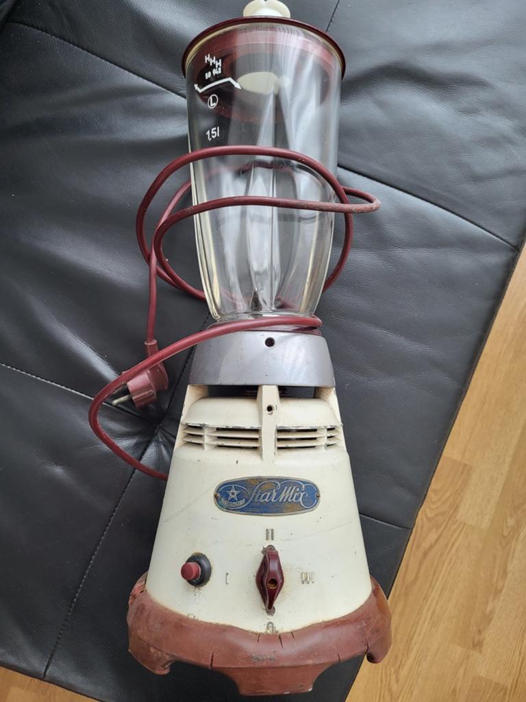 Vintage Star Mix Blender - Klassieke Keukenmachine, 1 tot 2 liter, Ophalen, Gebruikt, 2 snelheden