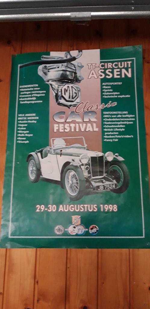 Poster MG CLASSIC 1998, Ophalen of Verzenden, Gebruikt, Reclamebord