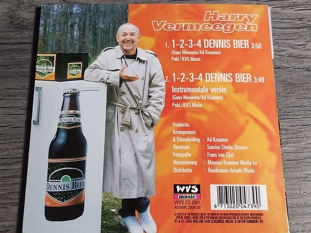 Harry Vermeegen ‎– 1-2-3-4 Dennis Bier, Ophalen of Verzenden, Zo goed als nieuw, Nederlandstalig