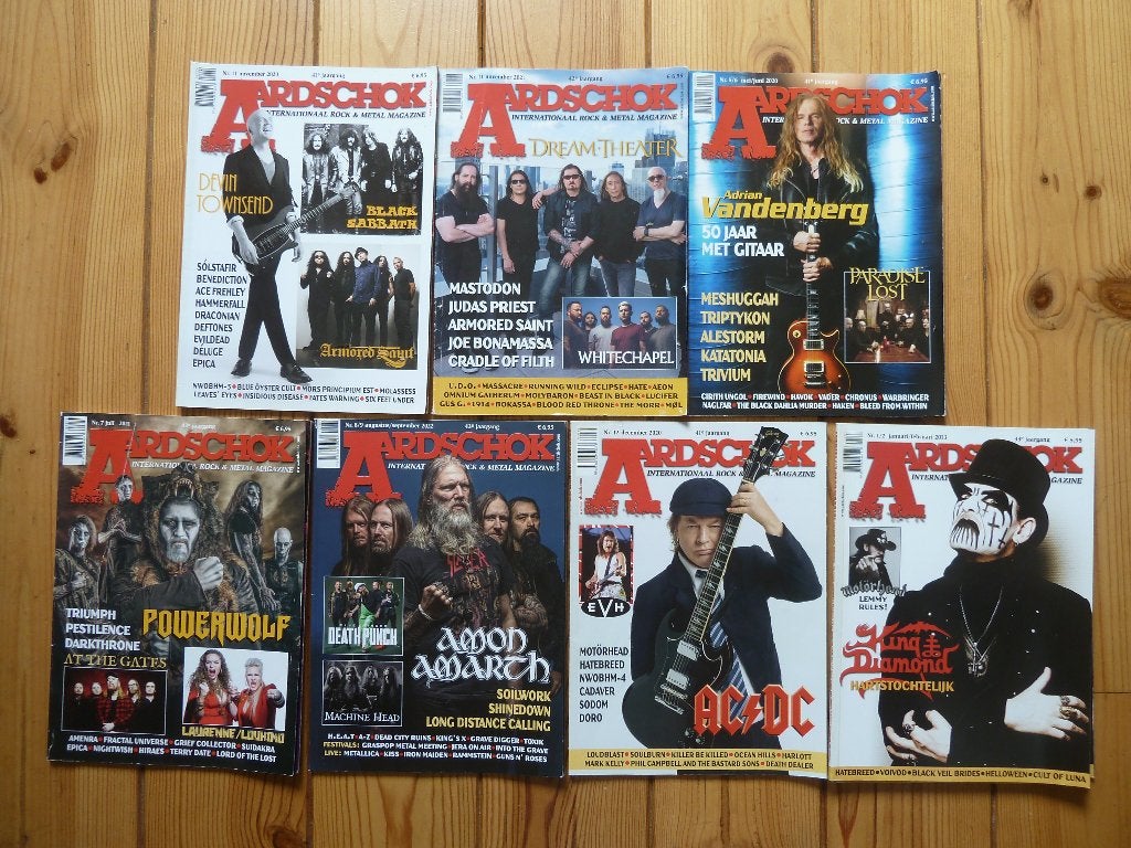Aardschok tijdschrift 7 stuks, Boeken, Tijdschriften en Kranten, Ophalen of Verzenden, Gelezen, Muziek, Film of Tv