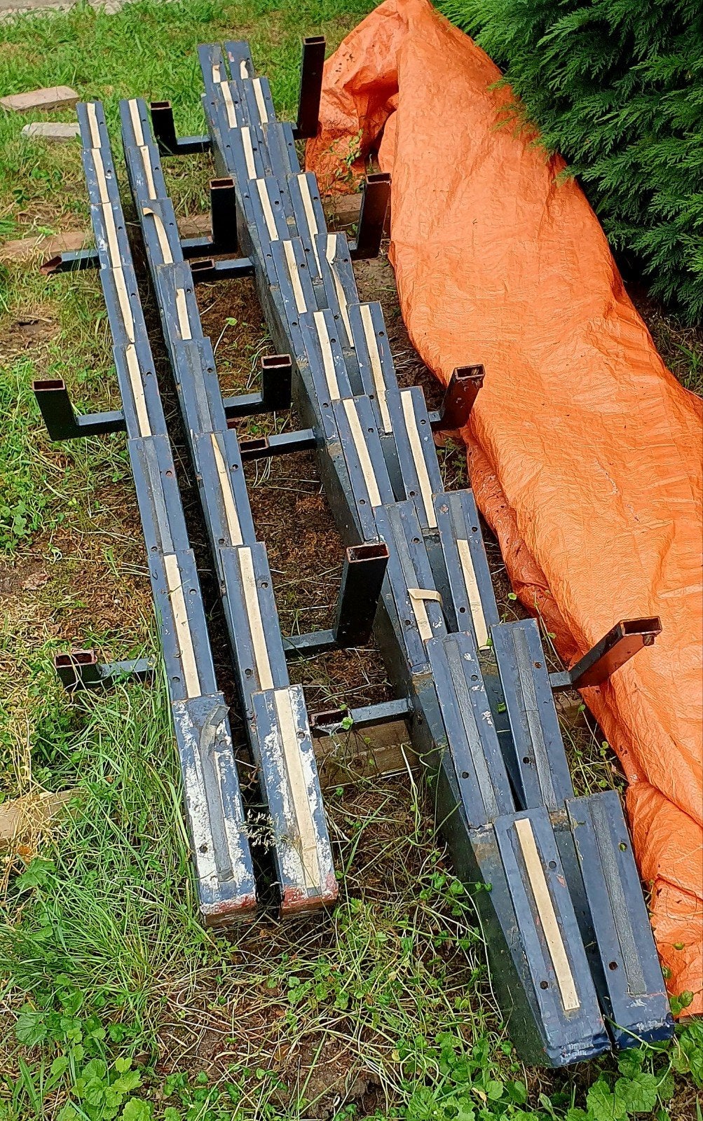 Zeer flauwe / luie trap onder een hoek van 52° 4 trapbomen, Doe-het-zelf en Verbouw, Ladders en Trappen, Ophalen, Gebruikt, Trap