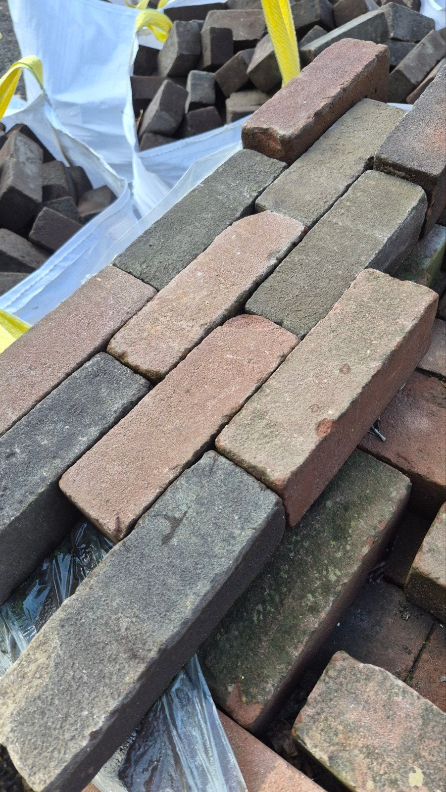 ✅️🧱22M2 DIKFORMATEN.  MOOIE GENUANCEERDE MIX, Tuin en Terras, Ophalen of Verzenden, Nieuw, Keramiek, Klinkers