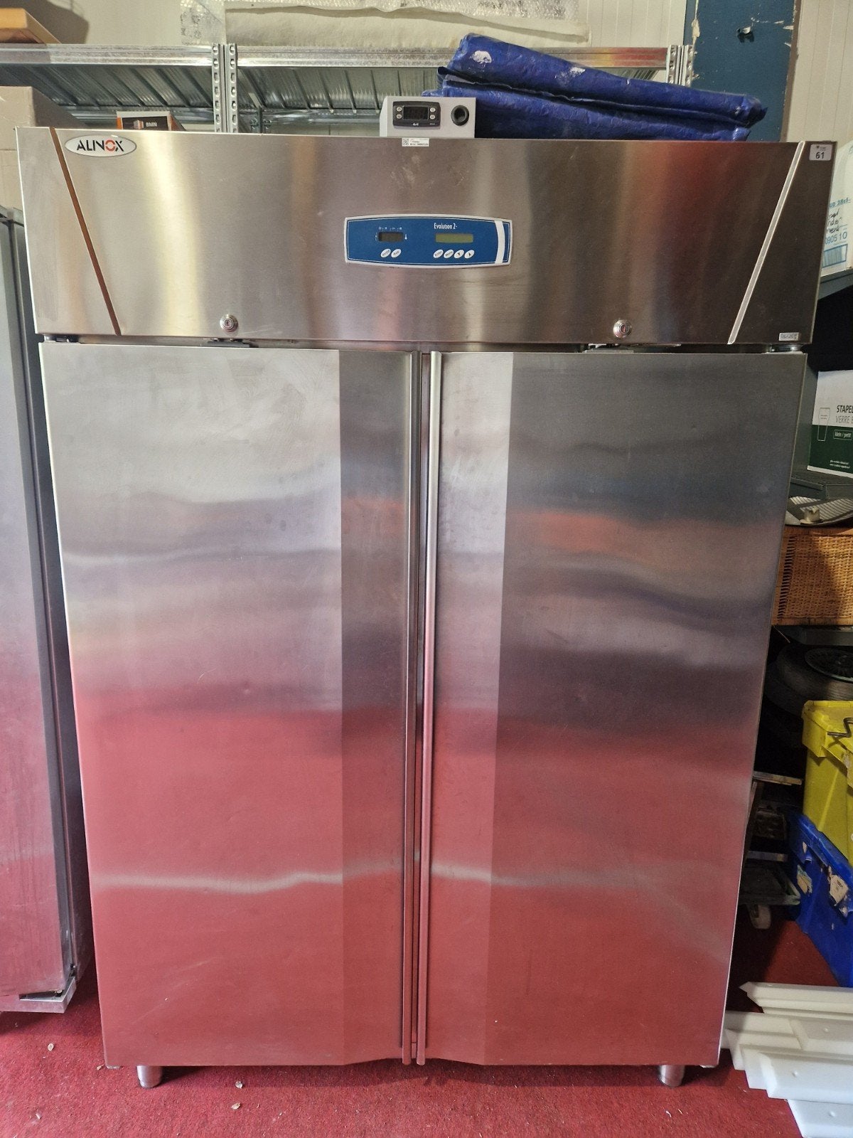Alinox Evolution 2 Professionele Koelkast of vriezer RVS, Witgoed en Apparatuur, Gebruikt, 200 liter of meer, 60 cm of meer, Met aparte vriezer