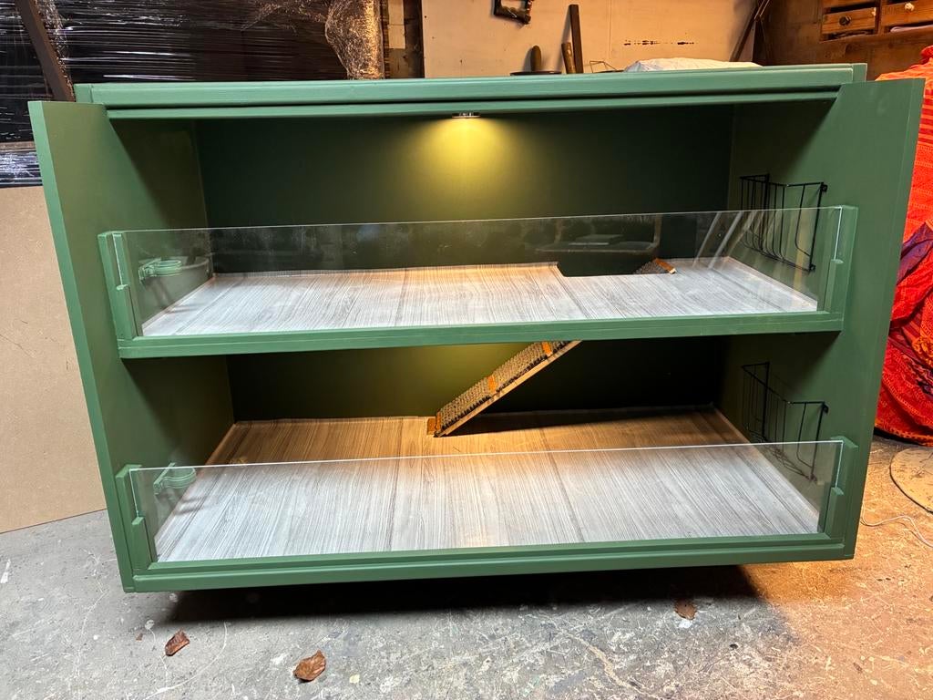 M1,caviaflat,cavia flat,kooi,hok,hokken,knaagdieren verblijf, Dieren en Toebehoren, Ophalen, 110 cm of meer, Nieuw, 90 cm of meer