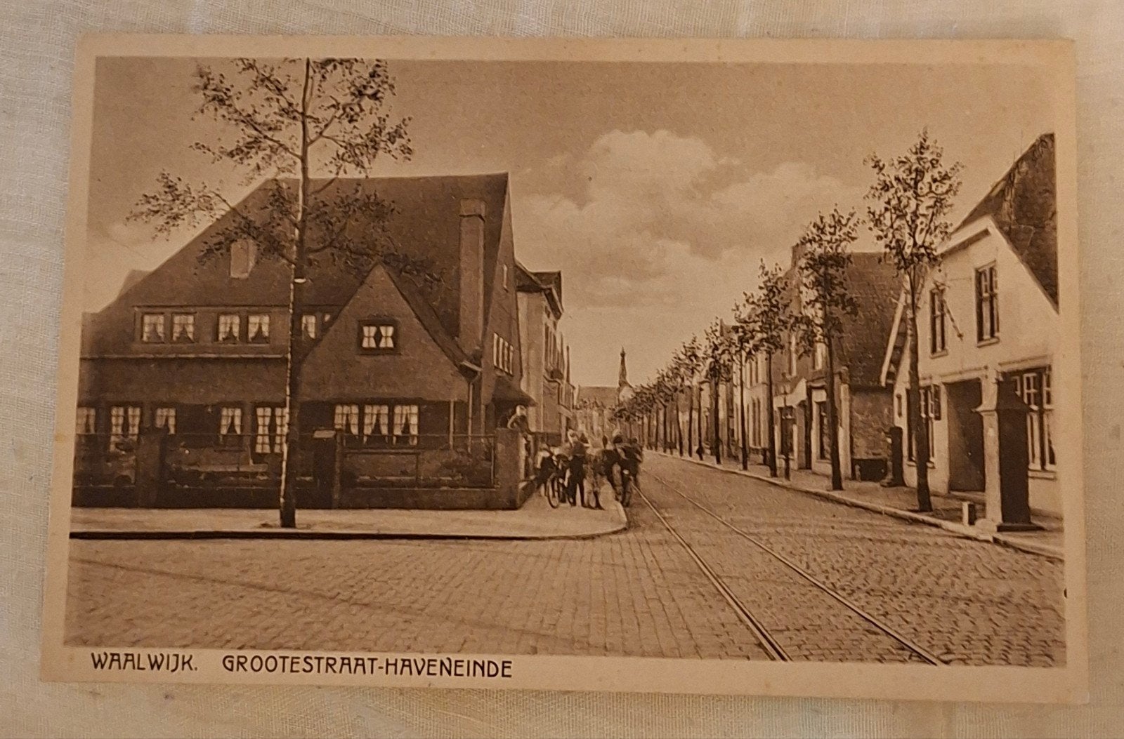 gelopen kaart 1931 Waalwijk Grootestraat Haveneinde, Verzamelen, Ophalen of Verzenden, 1920 tot 1940, Noord-Brabant