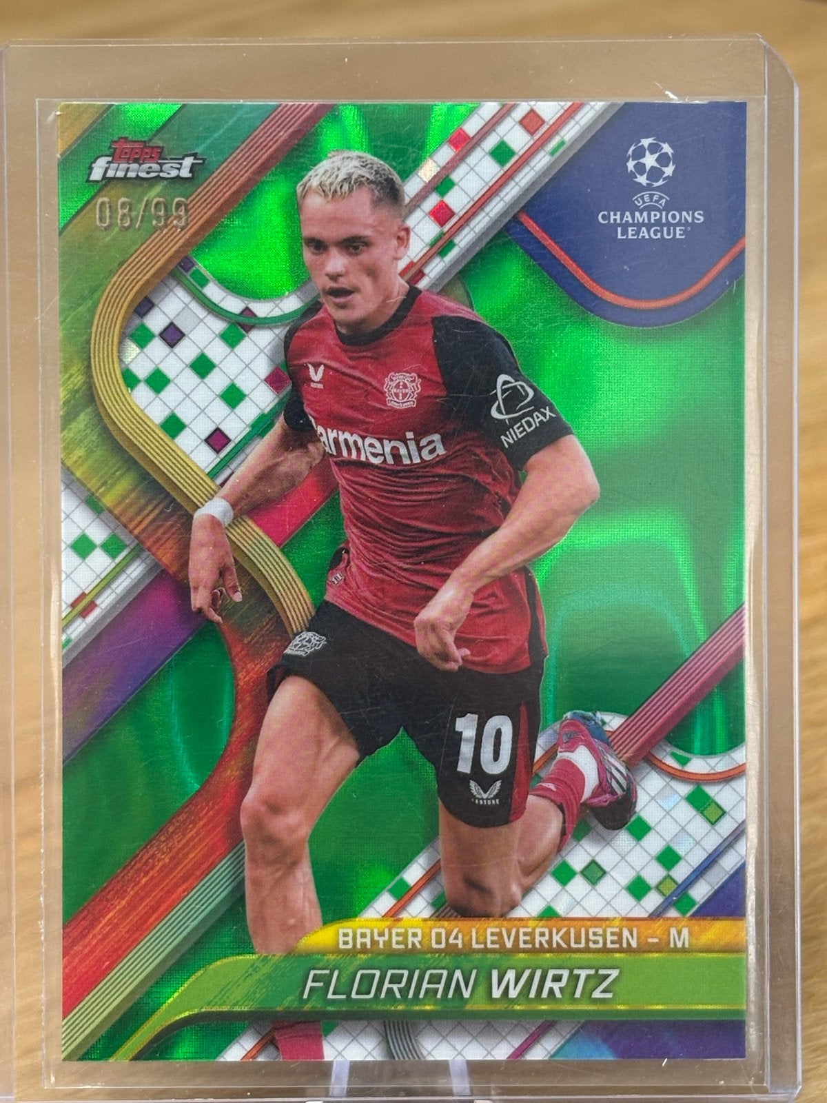Florian Wirtz Topps Finest Champions League Kaart 08/99, Ophalen, Zo goed als nieuw, Buitenlandse clubs, Spelerskaart