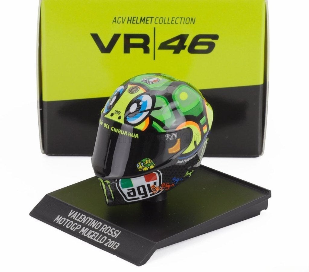 Valentino Rossi AGV helmet MotoGP Mugello 2013 1:10, Aachen, Overige typen, Nieuw, Ophalen of Verzenden