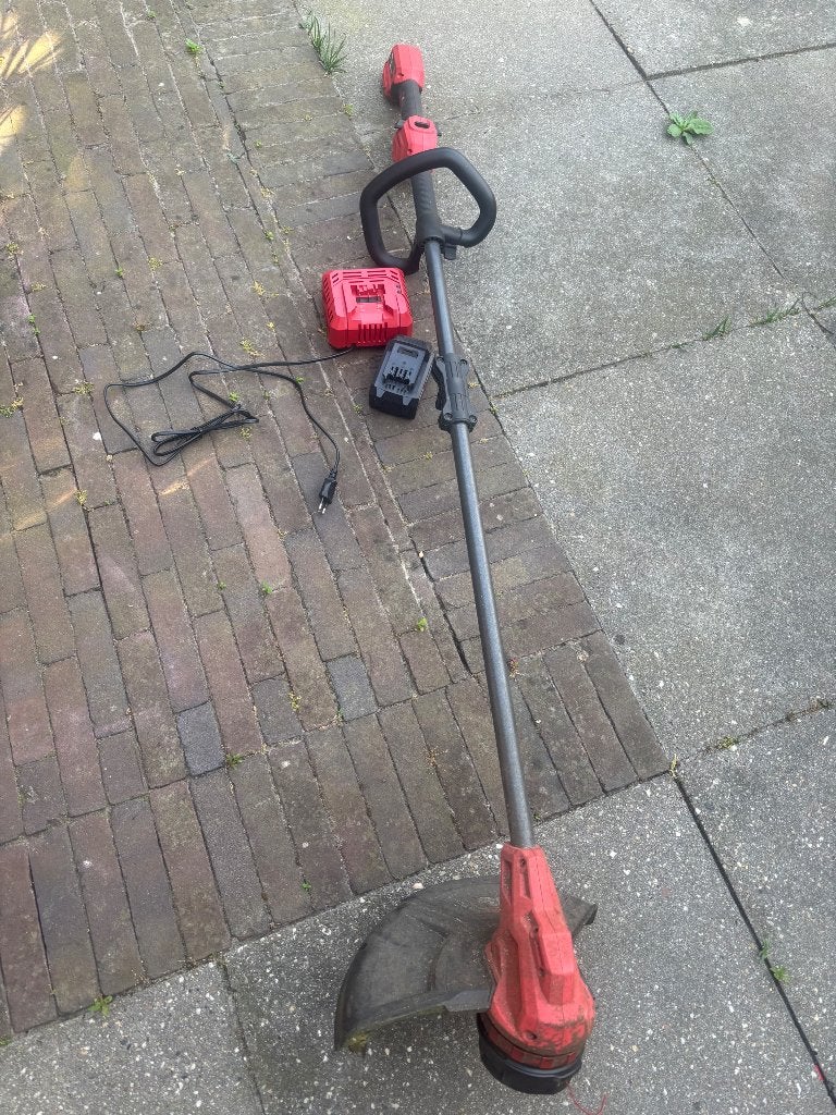 Kantenmaaier grastrimmer met accu, Tuin en Terras, Ophalen, Gebruikt, Elektrisch