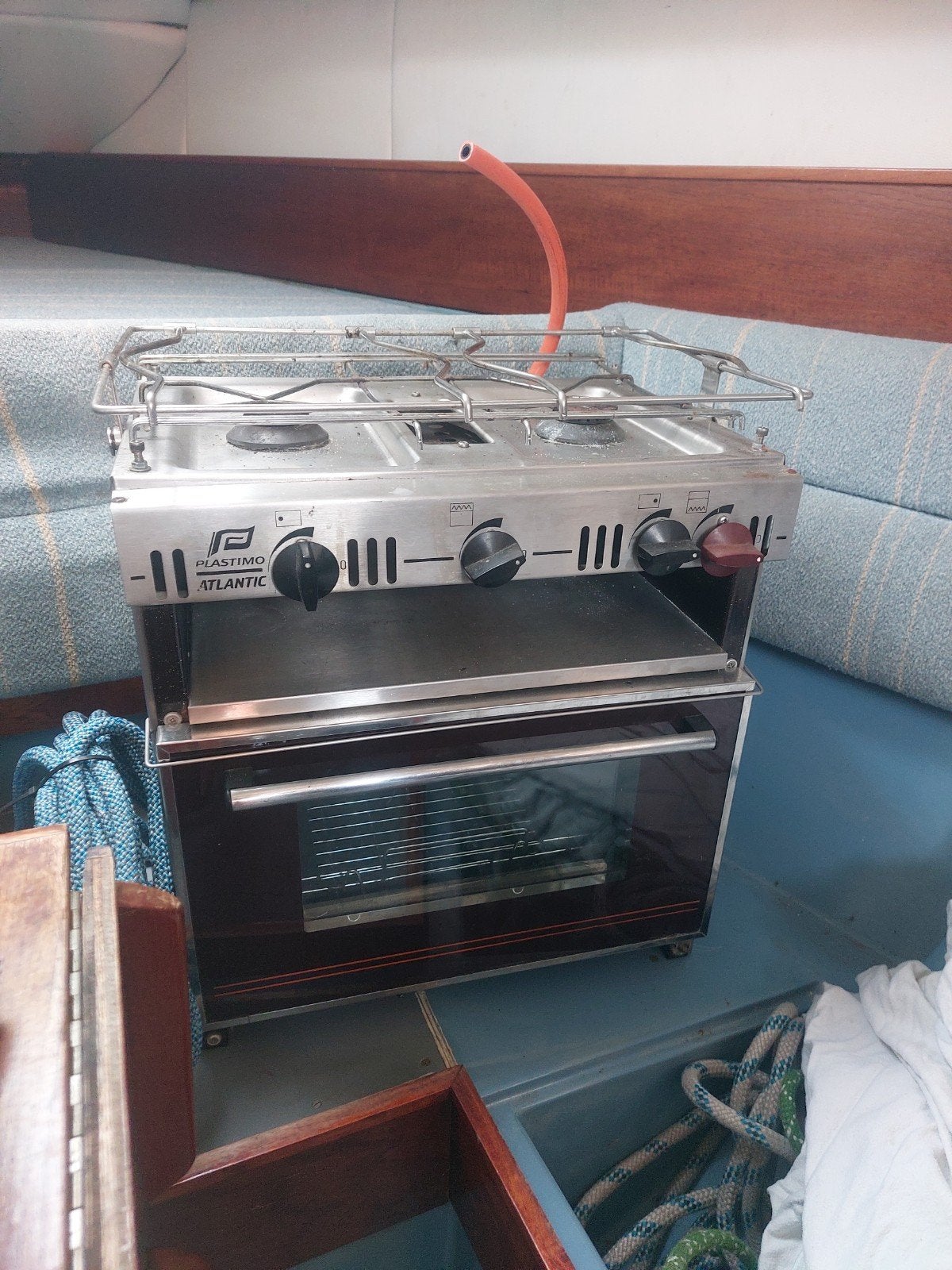 plastimo atlantic gasstel met oven, Ophalen, Gebruikt, Minder dan 85 cm, 3 kookzones of minder