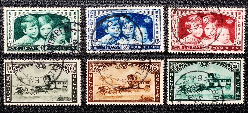 Belgie 404-409 gestempeld, Postzegels en Munten, Ophalen of Verzenden, Gestempeld