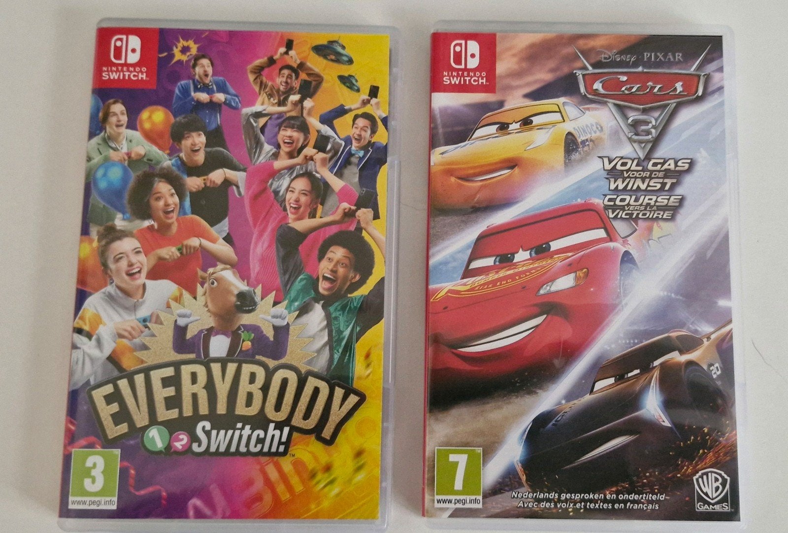 Everybody switch en Cars 3 vol gas voor winst, Spelcomputers en Games, Games | Nintendo Switch, Racen en Vliegen, Ophalen of Verzenden