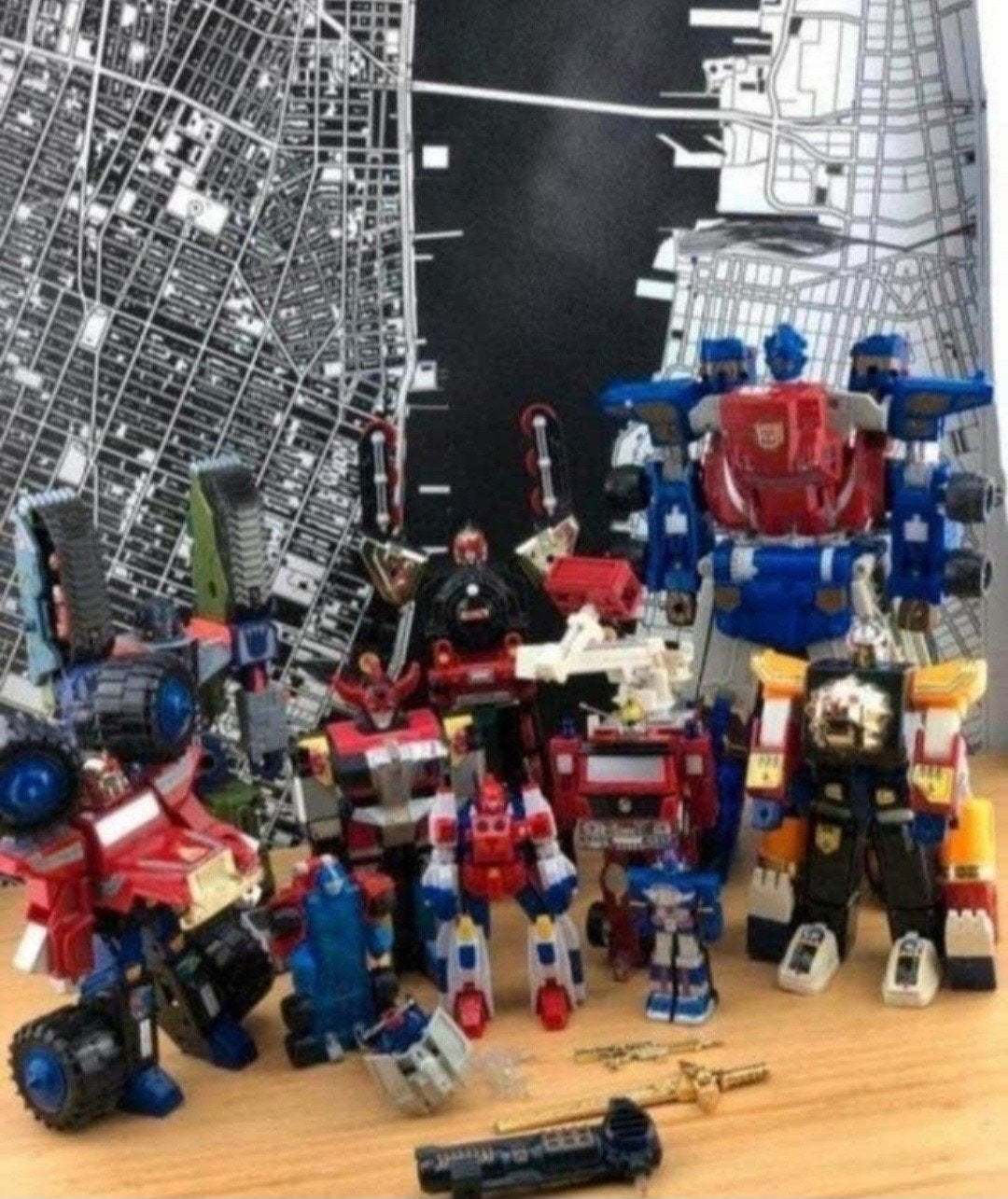Vintage Transformers Armada Optimus Megatron 8 Extra Robots, Verzamelen, Transformers, Gebruikt, Overige generaties, Overige rassen