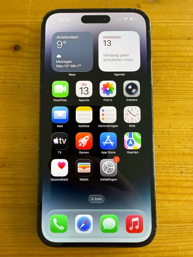 iPhone 14 Pro Max 128GB Zwart, Zwart, Ophalen of Verzenden, 87 %, Zonder simlock