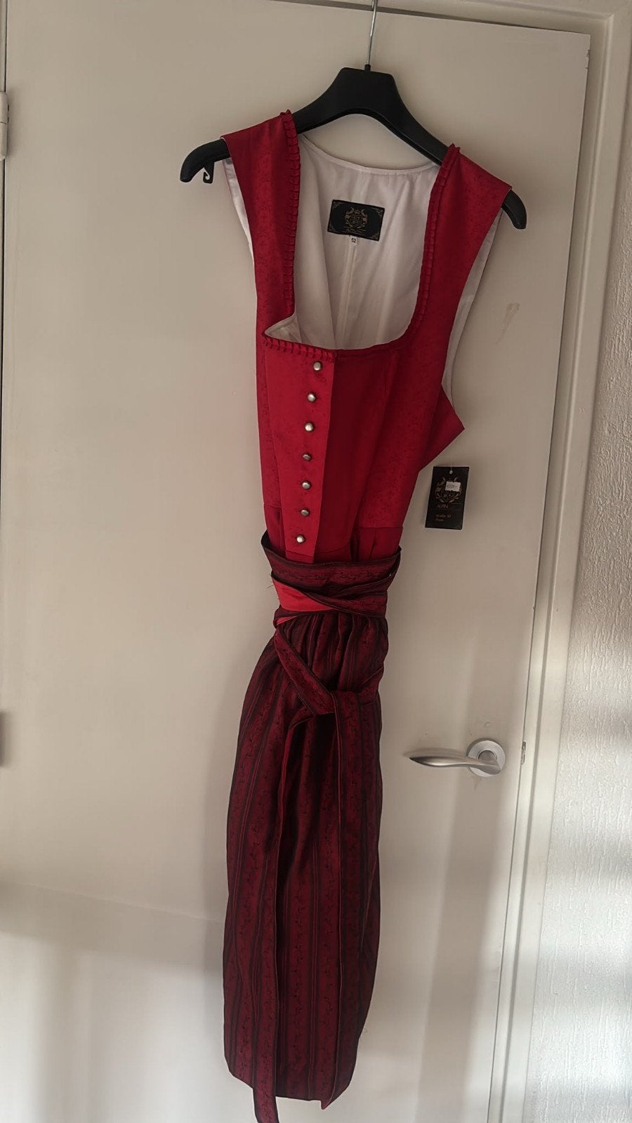 Dirndl Alpin trachten Maat 52 met Blouse, Kleding | Dames, Blauw, Maat 46/48 (XL) of groter, Nieuw, Ophalen of Verzenden