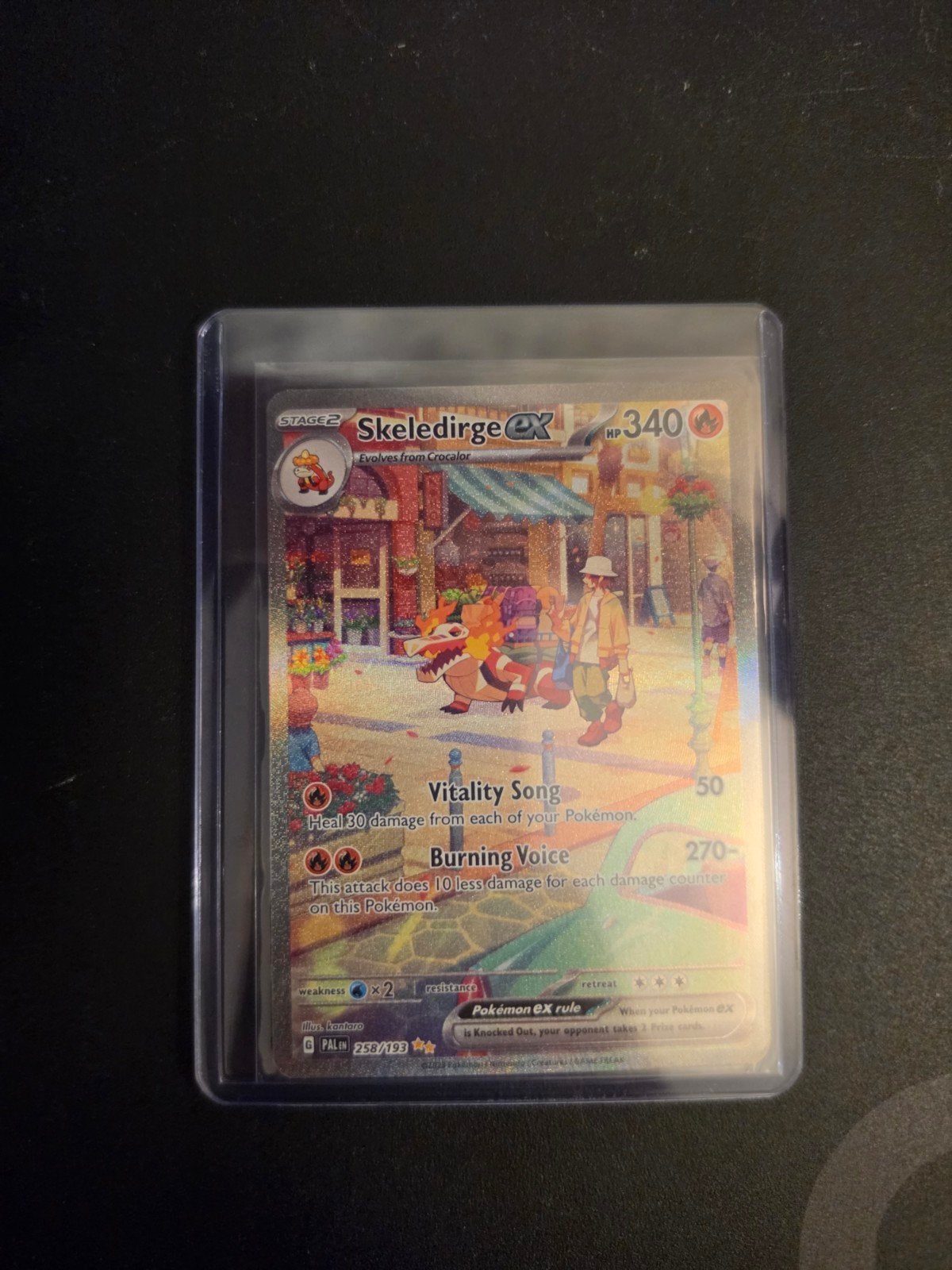 Skeledirge ex 255/193 - Pokémon Scarlet & Violet, Hobby en Vrije tijd, Verzamelkaartspellen | Pokémon, Ophalen of Verzenden, Zo goed als nieuw