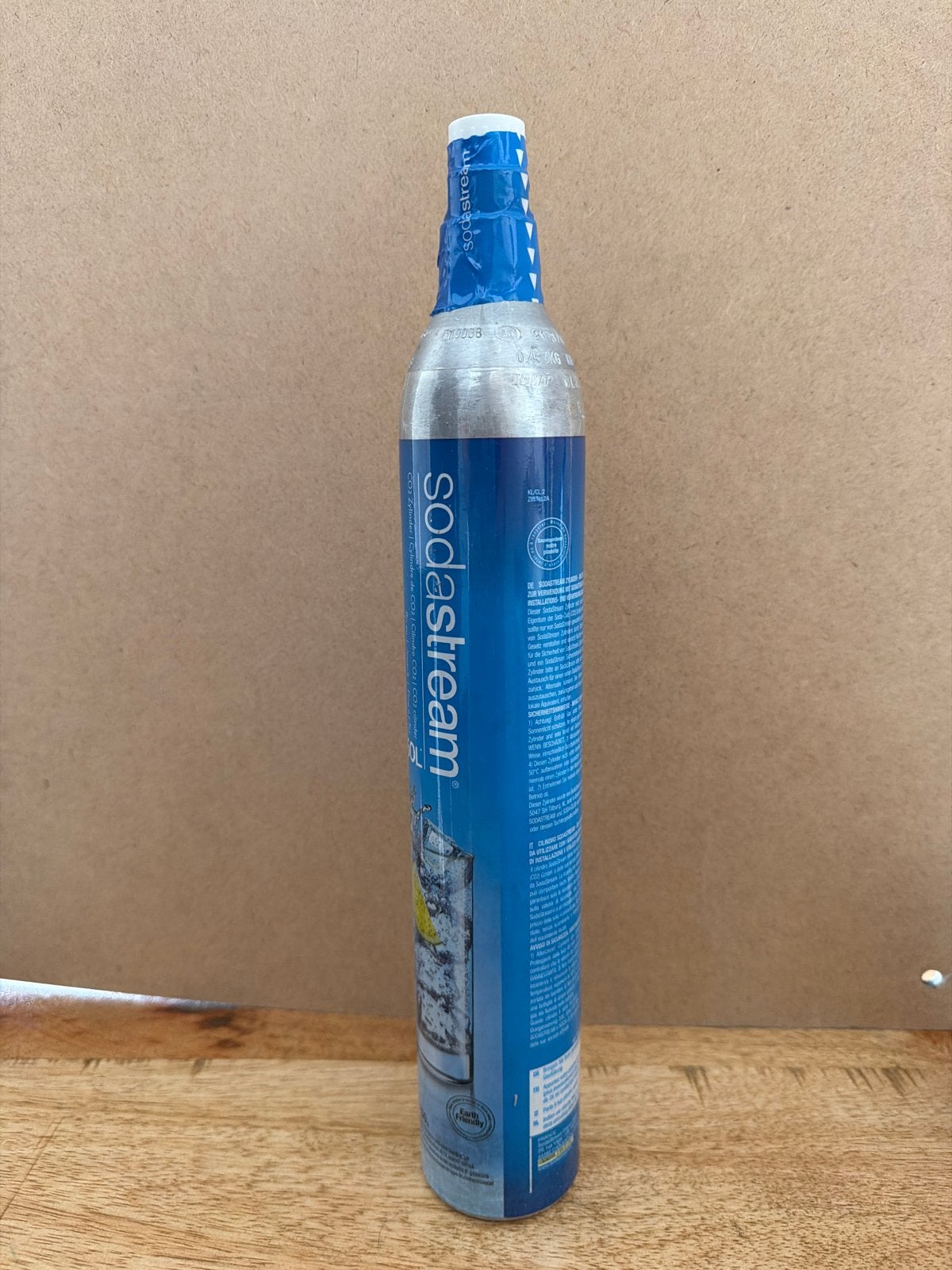 Nieuwe, volle Sodastream CO2 cilinder (geseald), Overige typen, Ophalen of Verzenden, Metaal, Overige merken