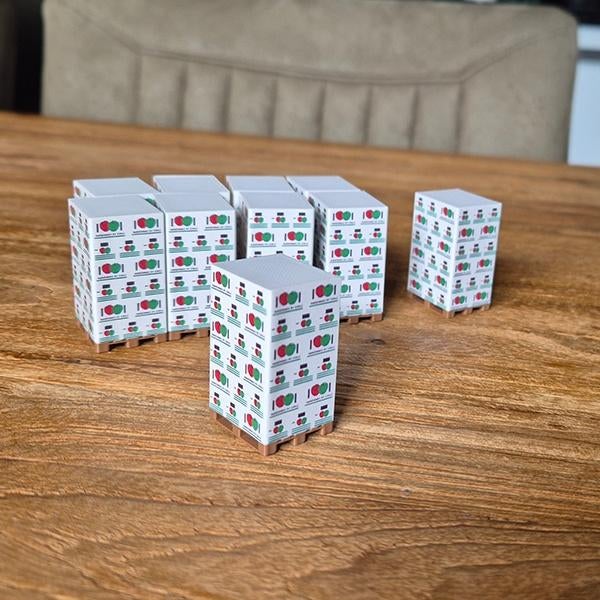 Pallet met dozen Appels – 1-50 – Set van 2,4,6 of 10, Hobby en Vrije tijd, Modelauto's | 1:50, Ophalen of Verzenden, Nieuw, Bus of Vrachtwagen