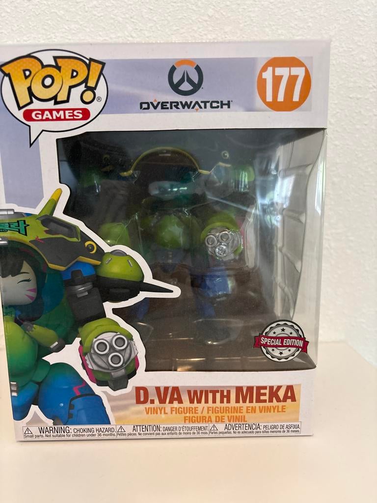 Funko Pop! Games Overwatch D.Va with Meka #177 Special Editi, Ophalen of Verzenden, Nieuw
