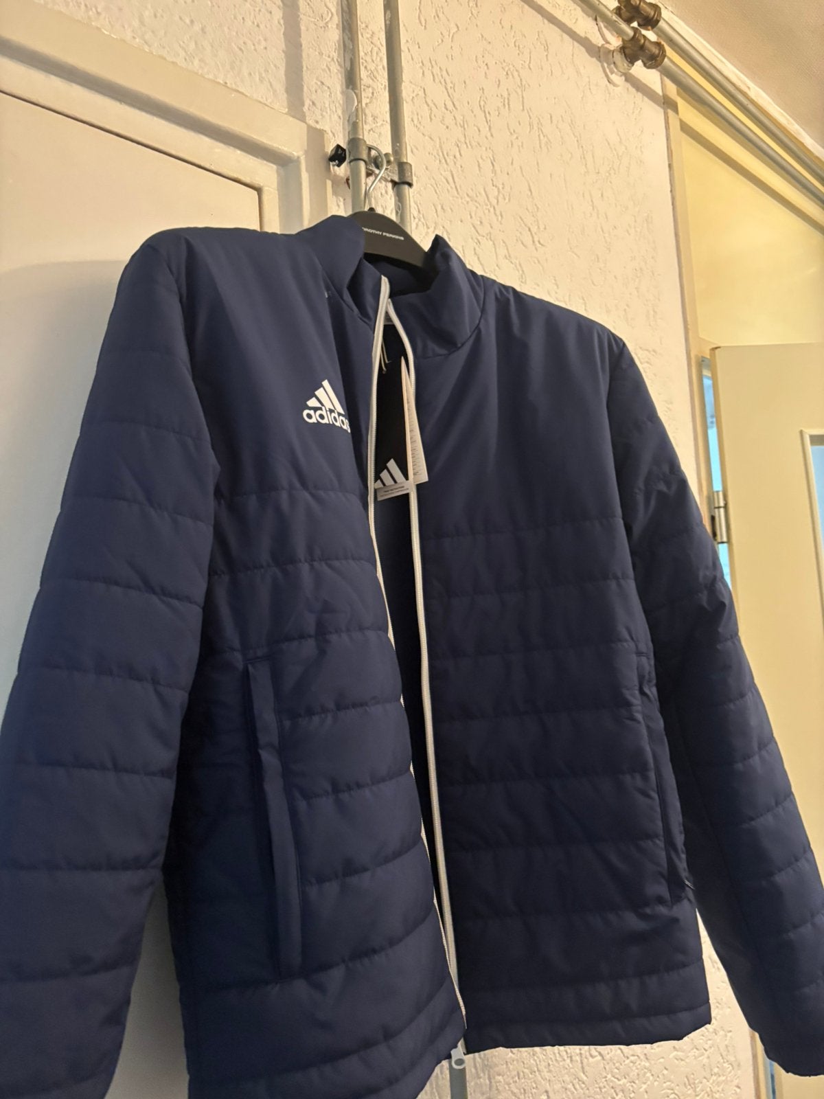 Heren Adidas jas, Ophalen, Nieuw, Maat 46 (S) of kleiner, Blauw